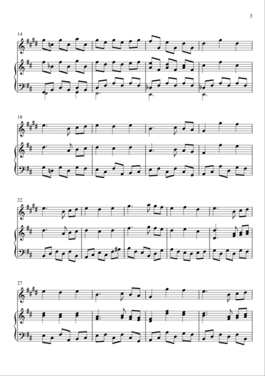 Fallen Down (from Undertale) Small Ensemble scores gallery preview page 3