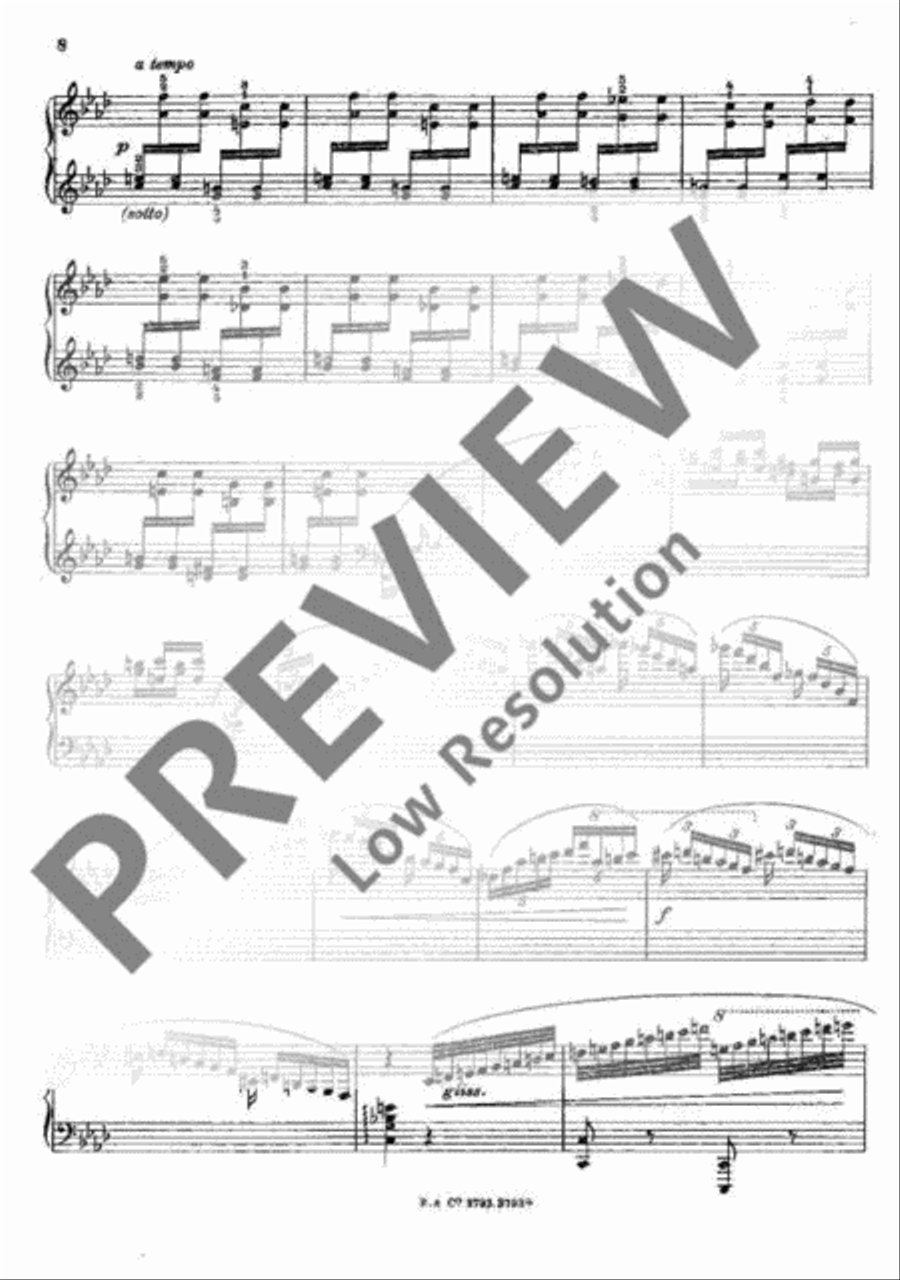 Capriccio f minor Piano Solo scores gallery preview page 9
