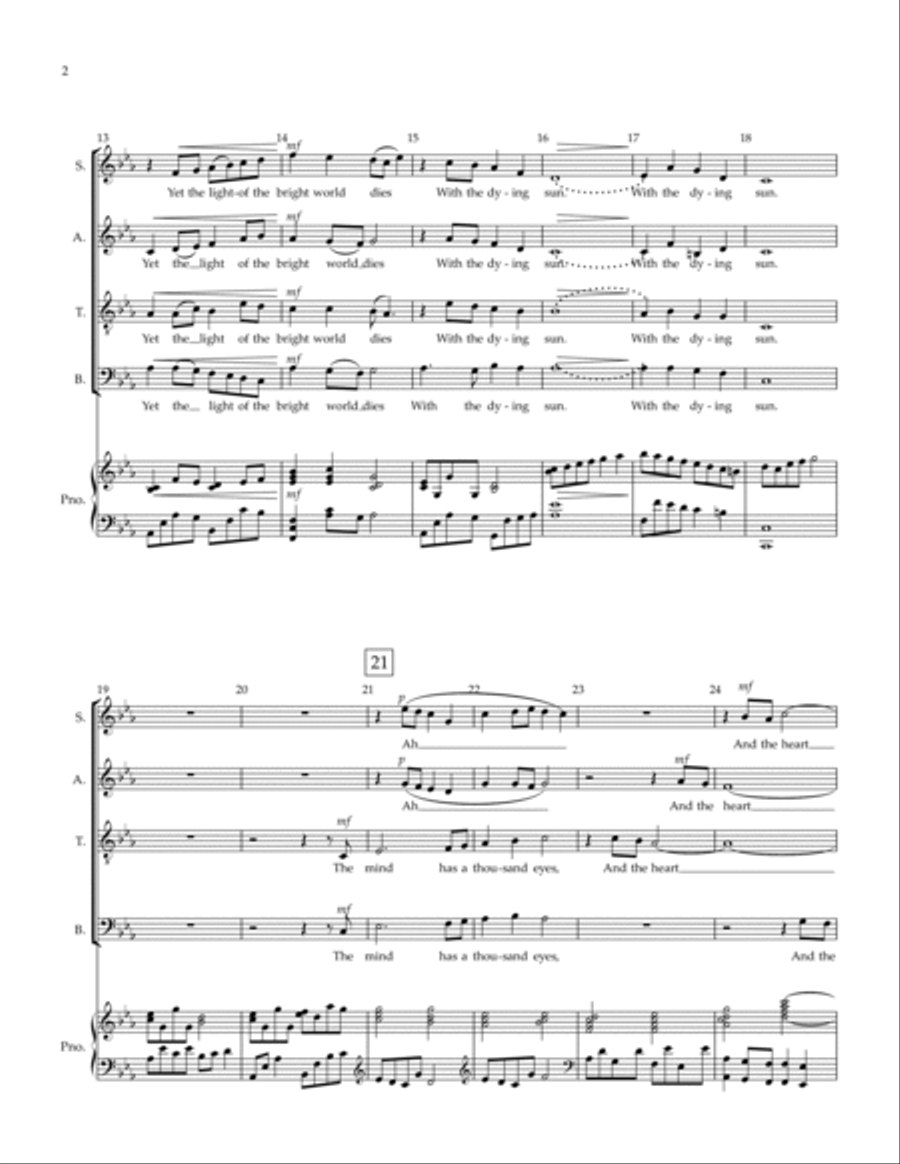 The Night Has A Thousand Eyes 4-Part scores gallery preview page 2