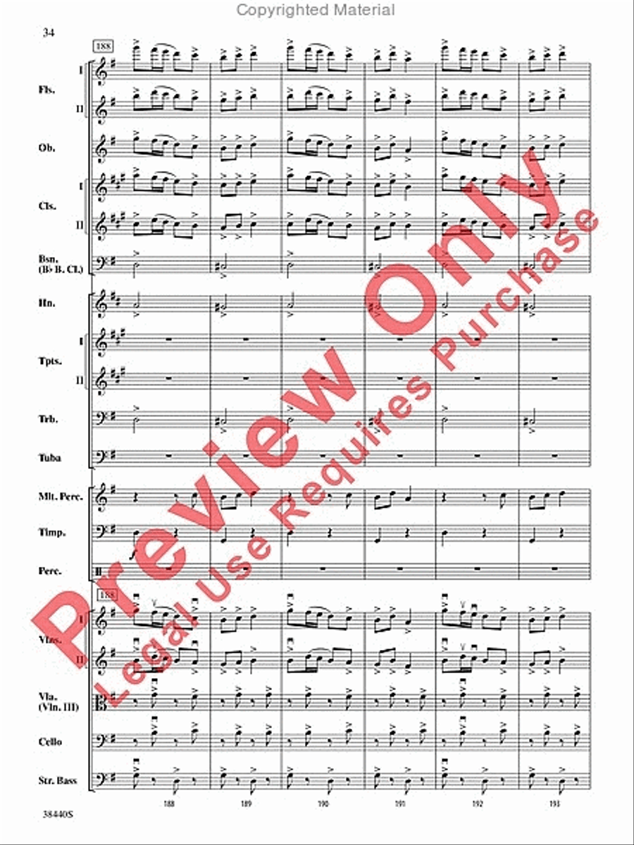 Leroy Anderson's Irish Suite, Part 1 (Themes from) Full Orchestra scores gallery preview page 35
