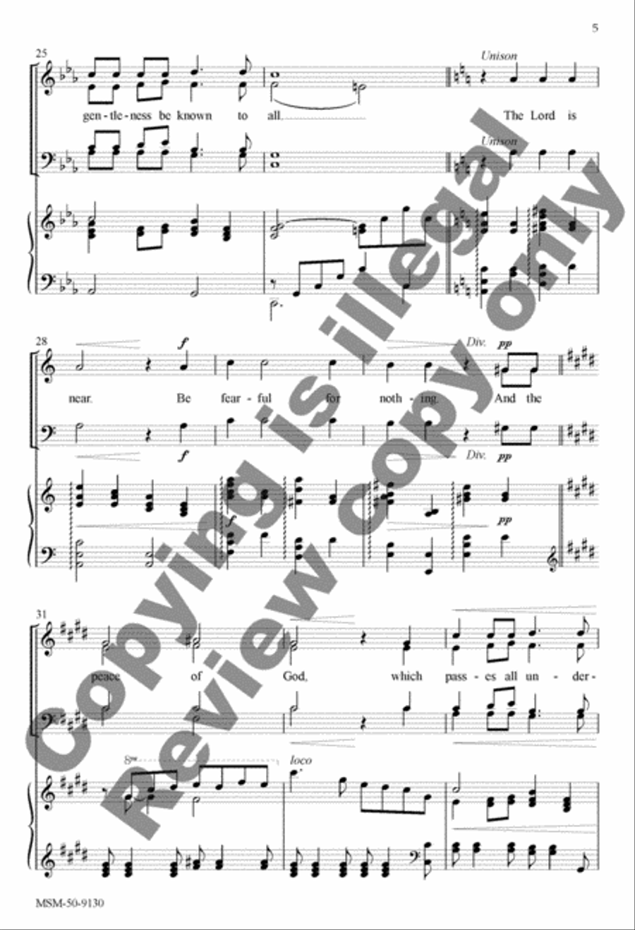 Trust In the Lord 4-Part scores gallery preview page 5