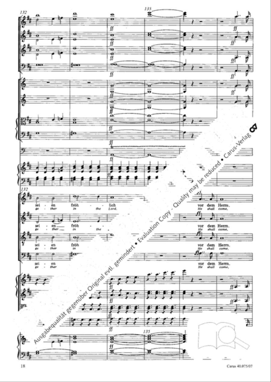 Psalm 98 (Der 98. Psalm) 4-Part scores gallery preview page 29