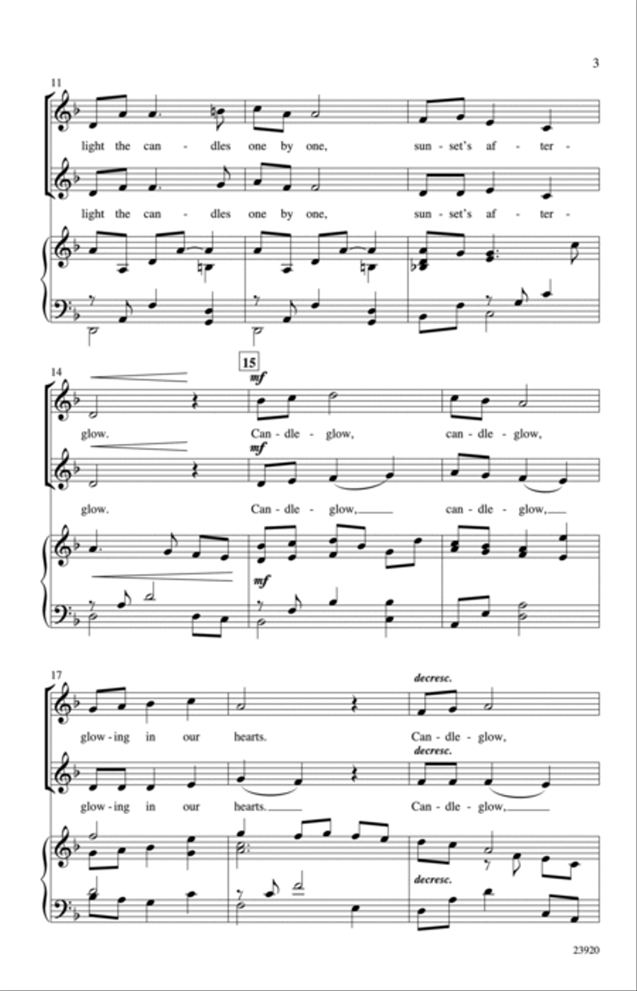 Candleglow 2-Part scores gallery preview page 3