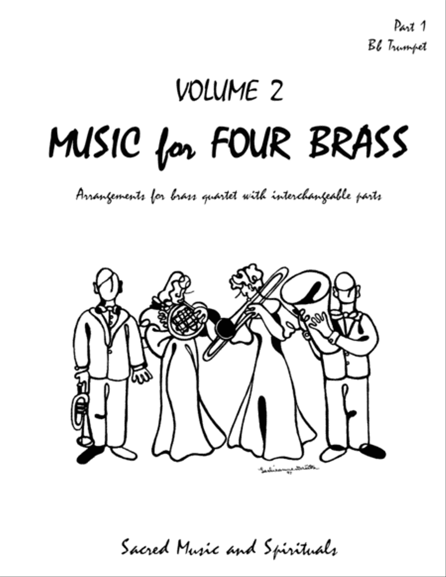 Music for Four Brass, Volume 2 - Part 1 for Trumpet in Bb - 60211 Brass Ensemble scores gallery preview page 1