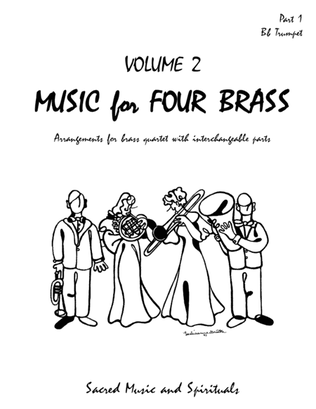 Book cover for Music for Four Brass, Volume 2 - Part 1 for Trumpet in Bb - 60211