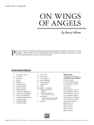 Book cover for On Wings of Angels: Score