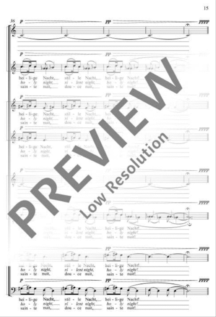Silent Night, Holy Night A Cappella scores gallery preview page 16