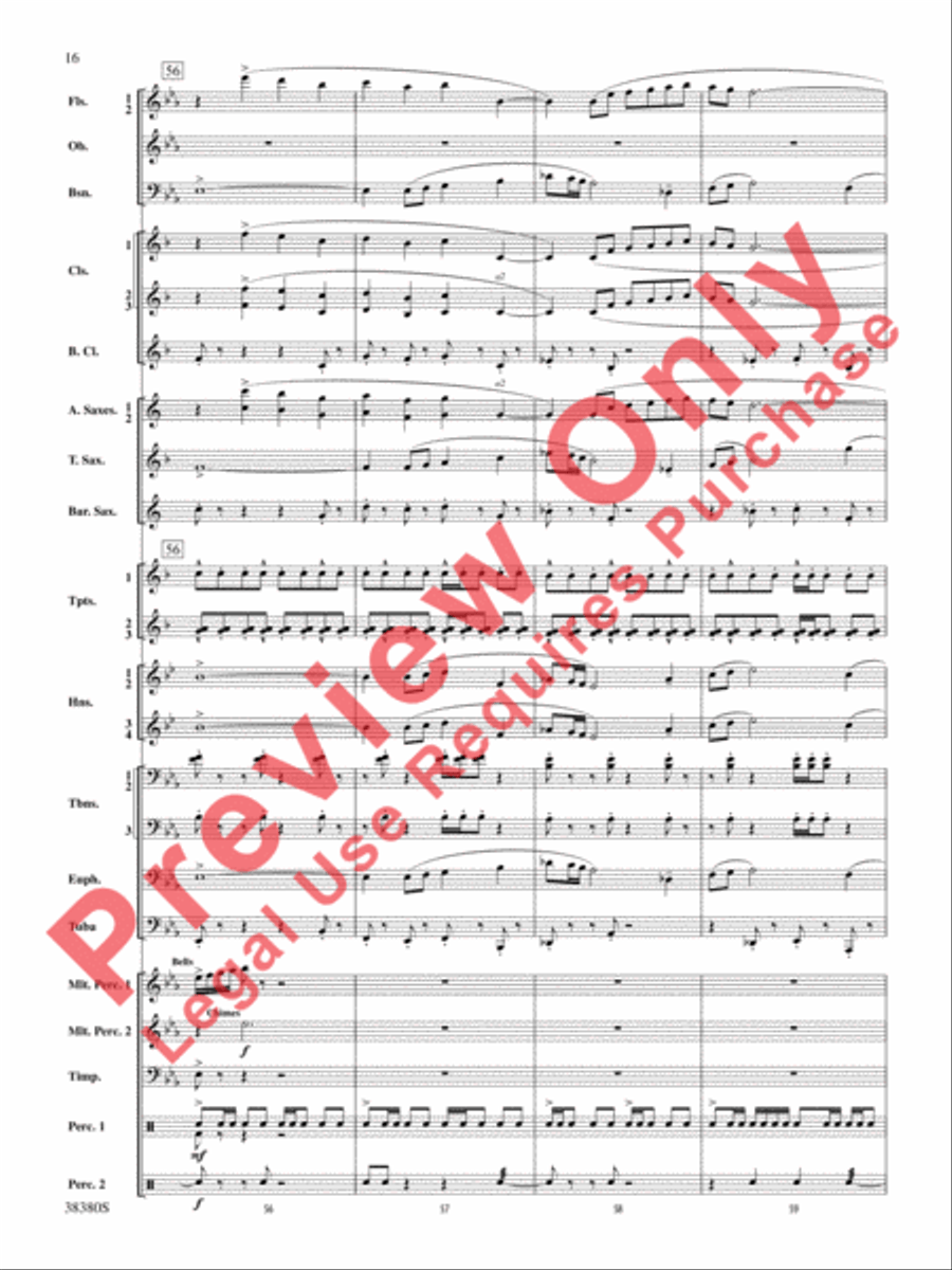 And In the End It Was Earth Concert Band scores gallery preview page 17
