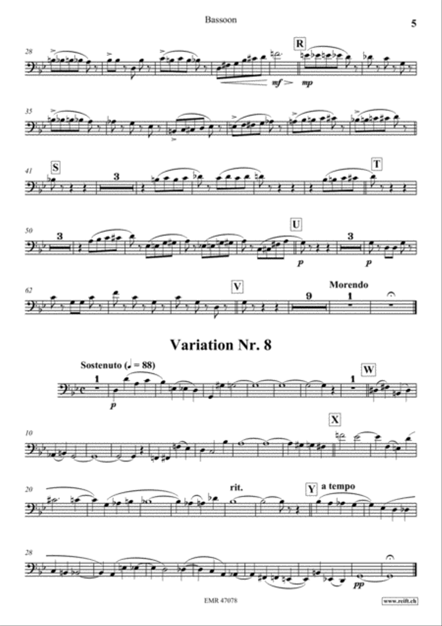 Thema und Variationen Thema und Variationen Bassoon Solo scores gallery preview page 6