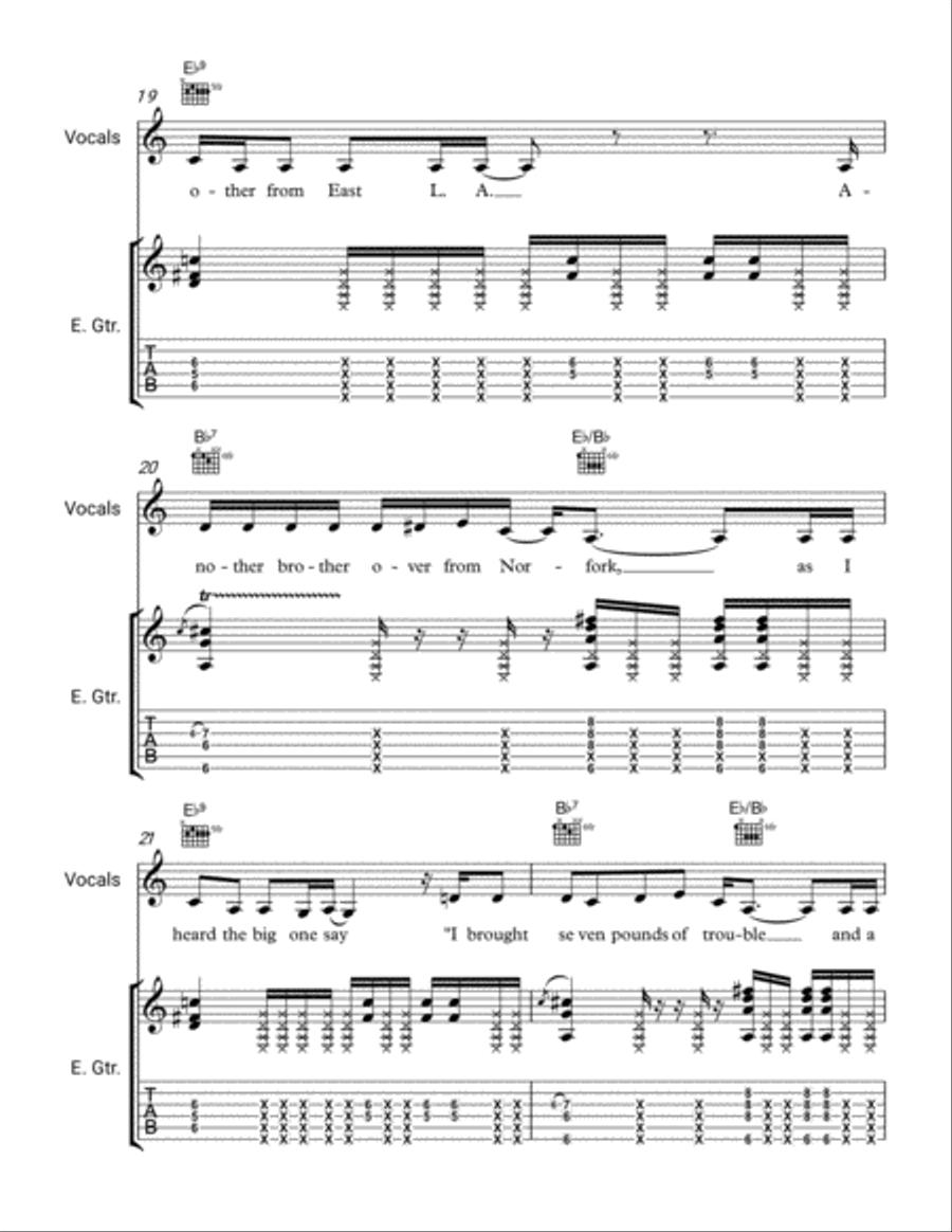 Bad Dogs Electric Guitar scores gallery preview page 4