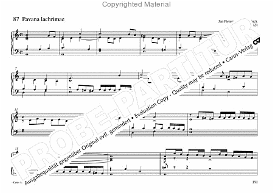 Freiburger Orgelbuch: Stammteil Organ Solo scores gallery preview page 192