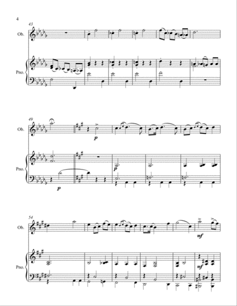 Second Mazurka Piano scores gallery preview page 4