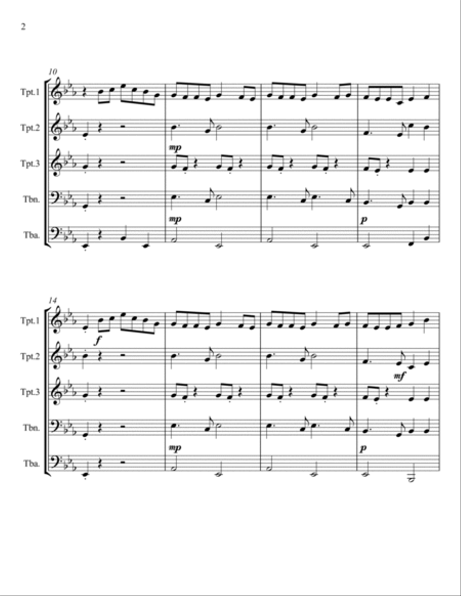 Lady Fingers Brass Ensemble scores gallery preview page 2