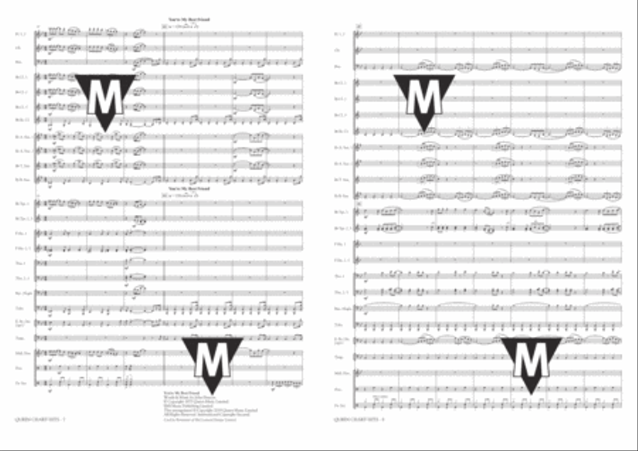 Queen Chart Hits Queen Chart Hits Concert Band scores gallery preview page 5