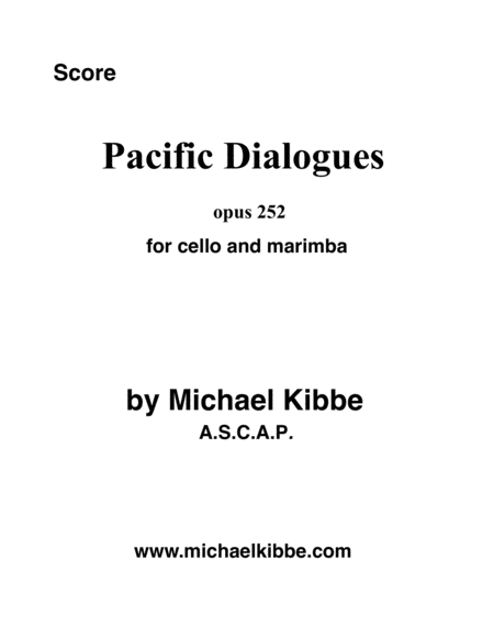Pacific Dialogues, opus 252 image number null