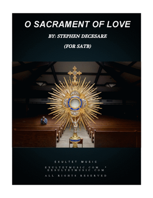 Book cover for O Sacrament Of Love (for SATB)