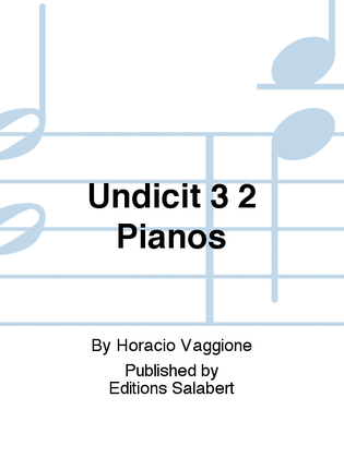 Book cover for Undicit 3 2 Pianos