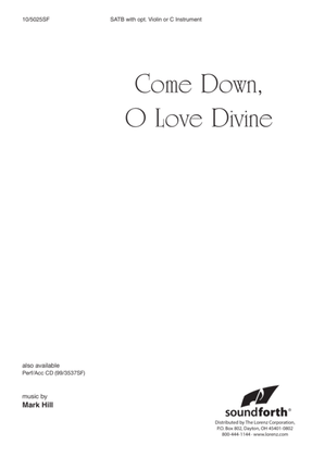 Book cover for Come Down, O Love Divine