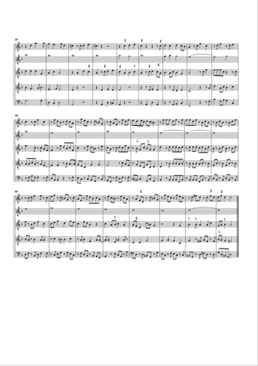 In Nomine a5 (arrangement for 5 recorders) Recorder scores gallery preview page 2