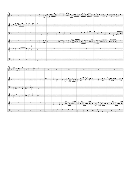 Sonata a quattro violini e doi chitarroni (arrangement for 6 recorders)