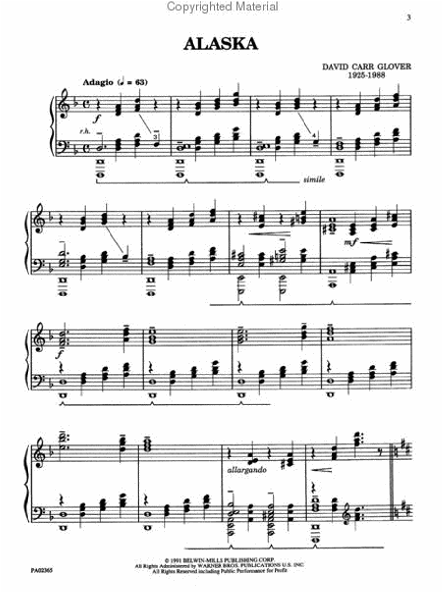Alaska Alaska Piano Solo scores gallery preview page 2