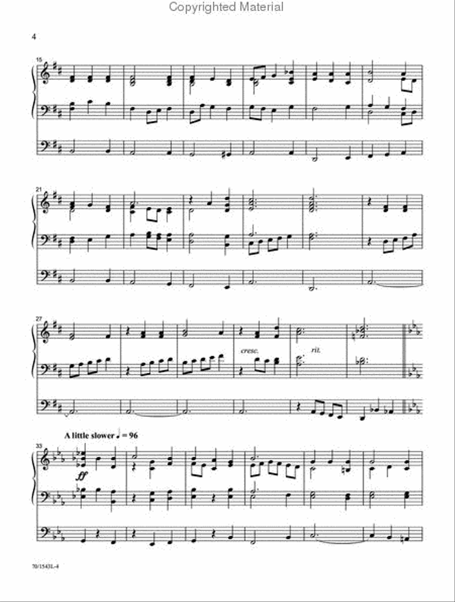 Risen and Exalted! Organ Solo scores gallery preview page 3