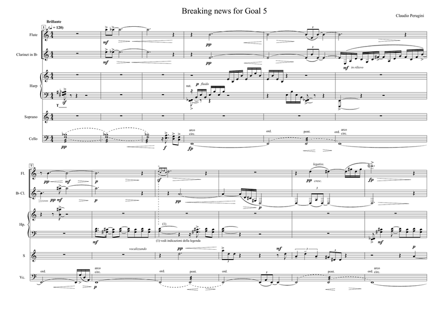 Claudio Perugini : Breaking news for Goal 5 (ES-24-026) - Score Only Small Ensemble scores gallery preview page 5
