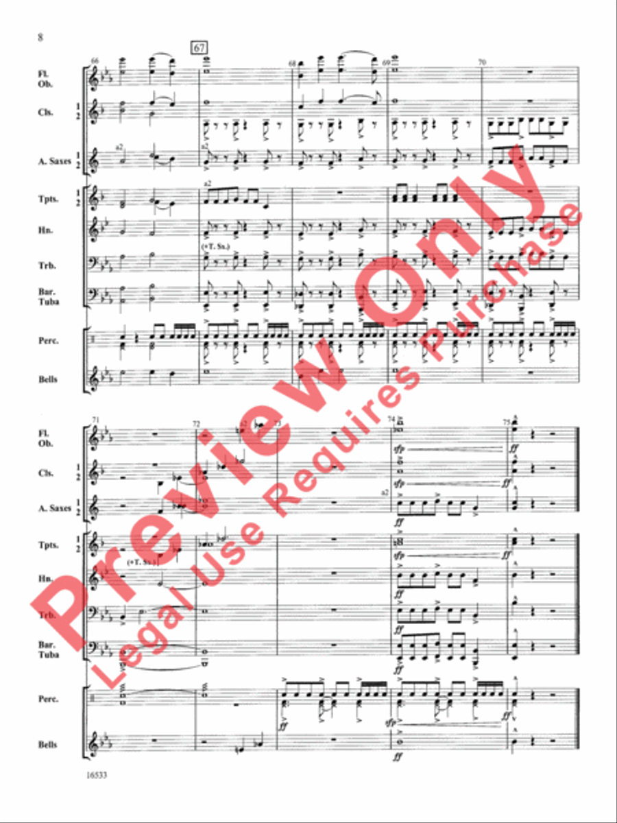 Christmas Spectacular Christmas Spectacular Concert Band scores gallery preview page 9