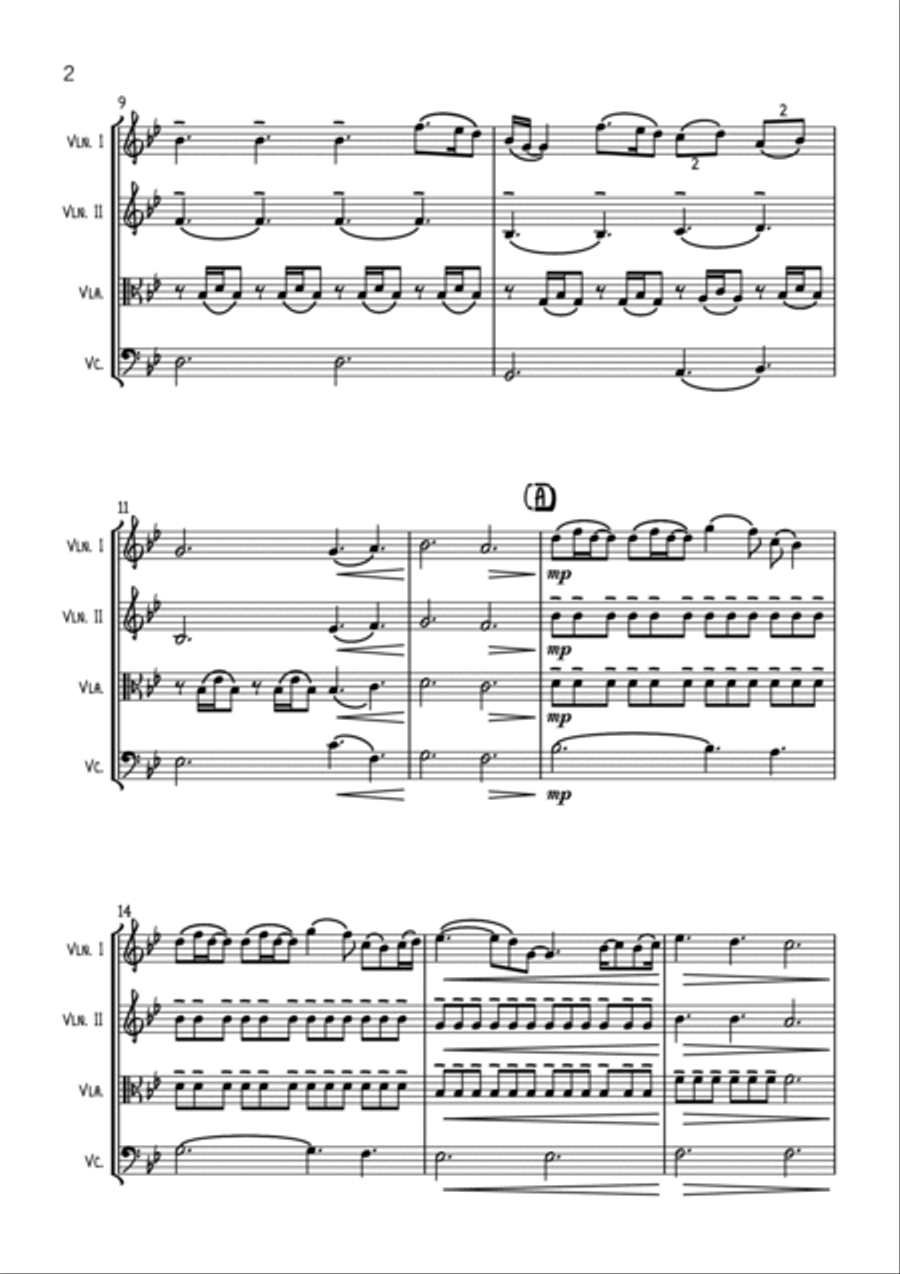 A Thousand Years String Quartet scores gallery preview page 2