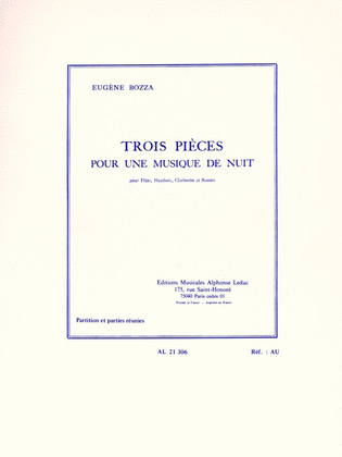 Trois Pieces Pour Une Musique De Nuit (flute/oboe/clarinet/bassoon)