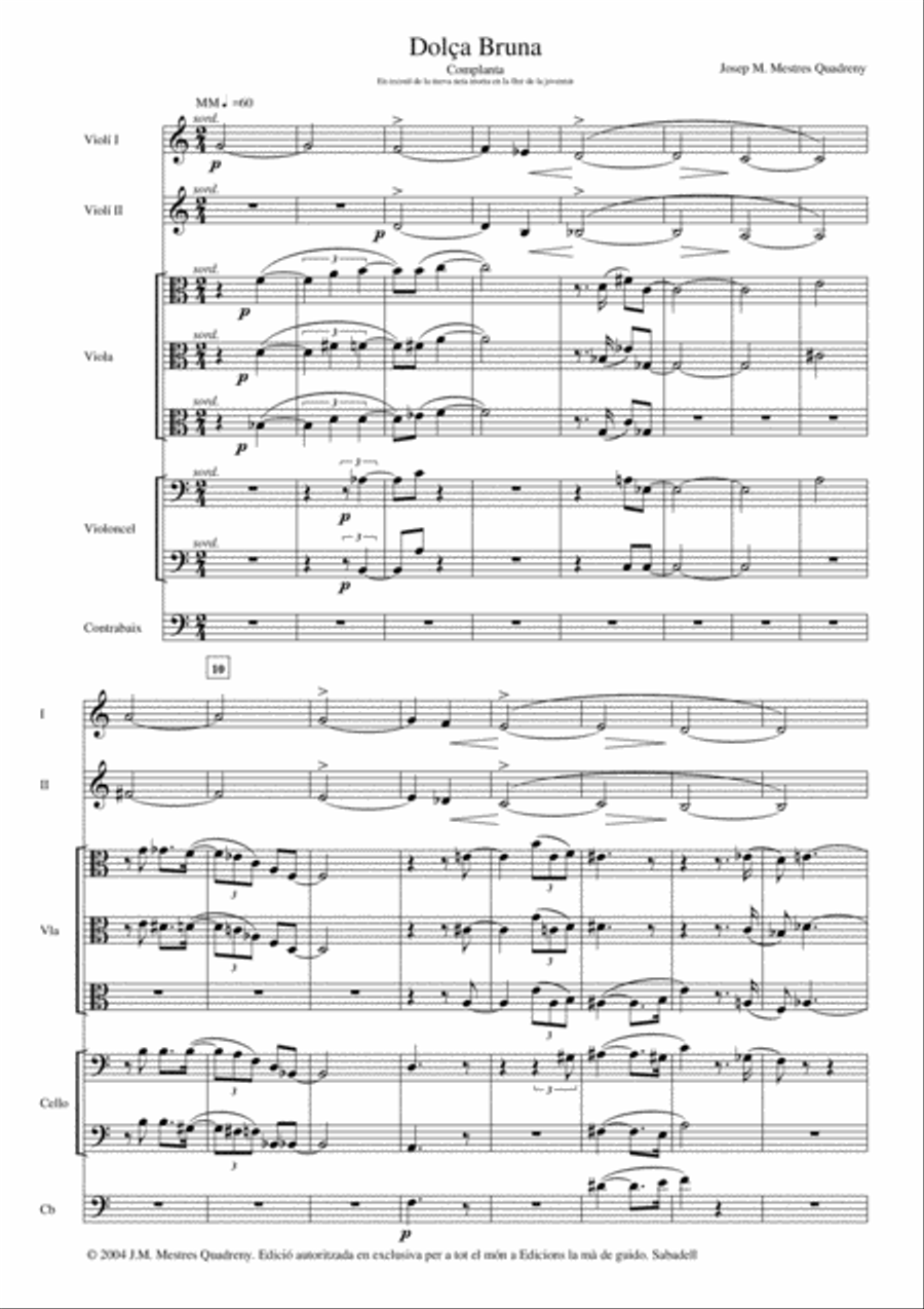Dolça Bruna String Orchestra scores gallery preview page 5