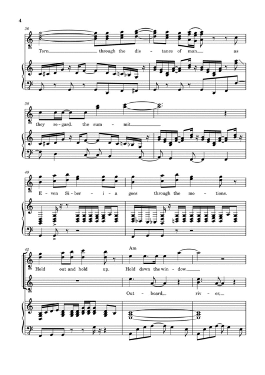 Siberian Khatru Piano, Vocal, Guitar scores gallery preview page 5