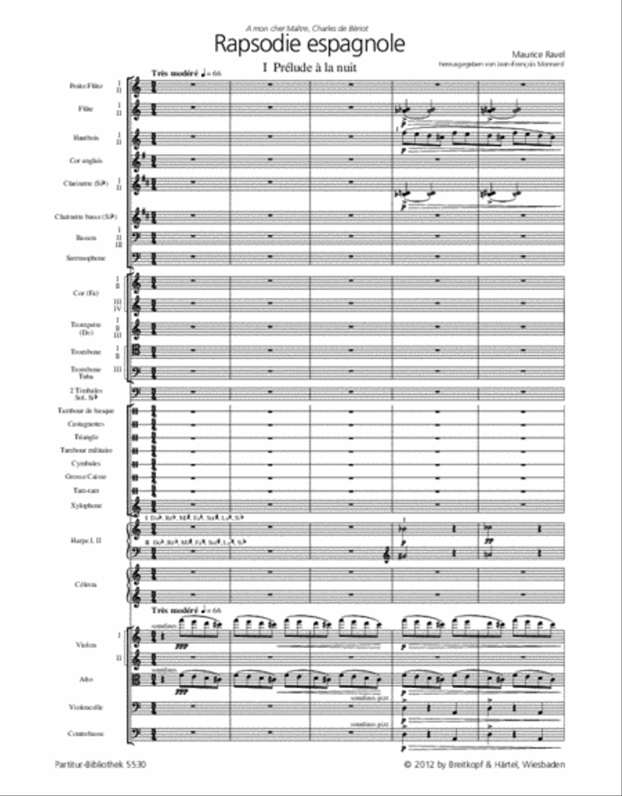 Rapsodie espagnole Rapsodie espagnole Orchestra scores gallery preview page 2
