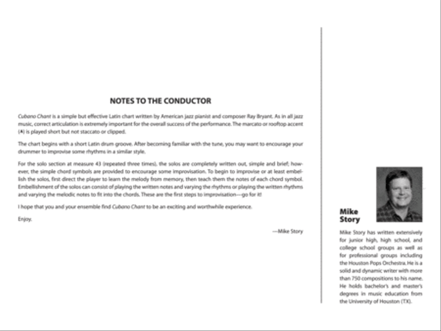 Cubano Chant Jazz Ensemble scores gallery preview page 3