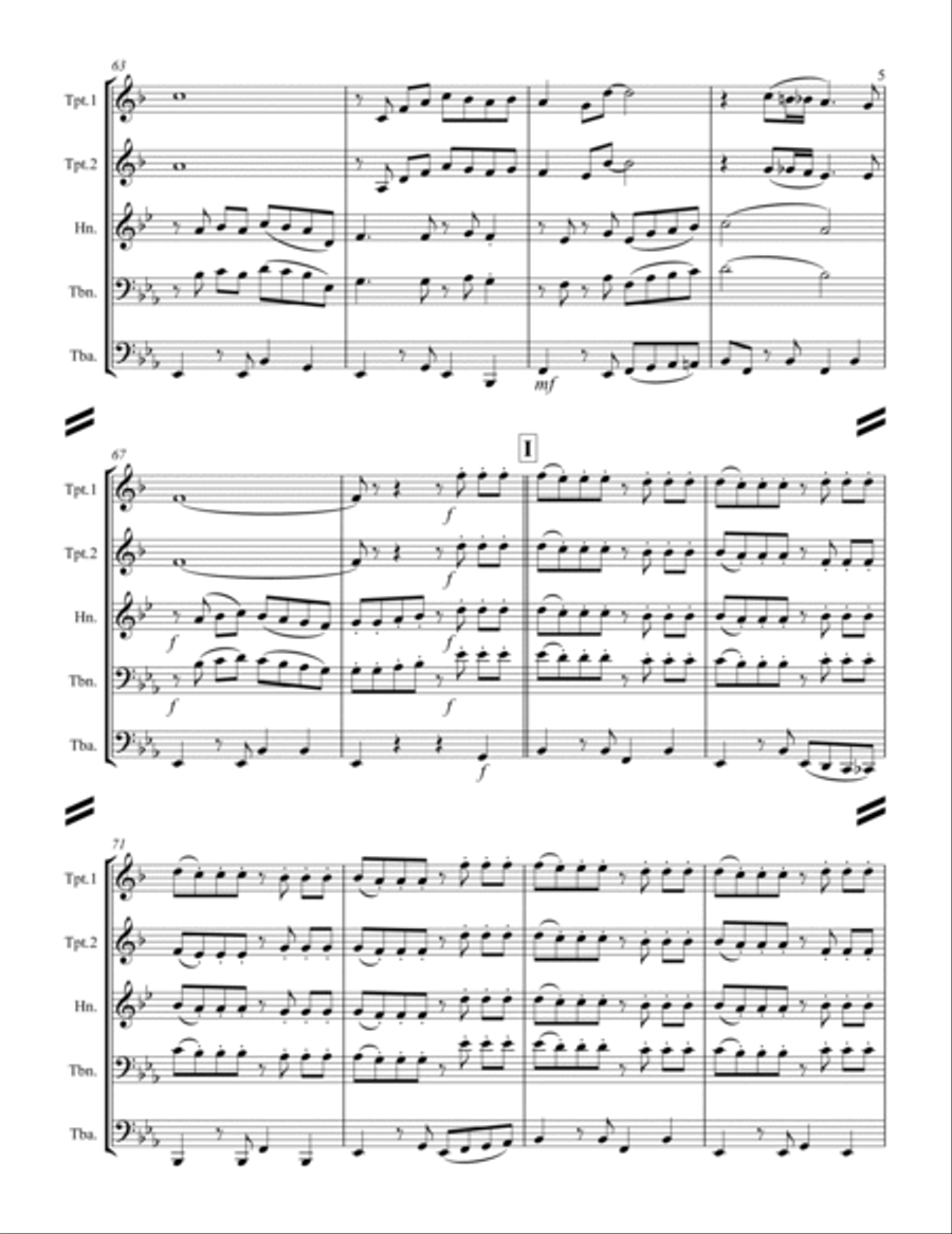 Cherry Pink And Apple Blossom White Brass Ensemble scores gallery preview page 6