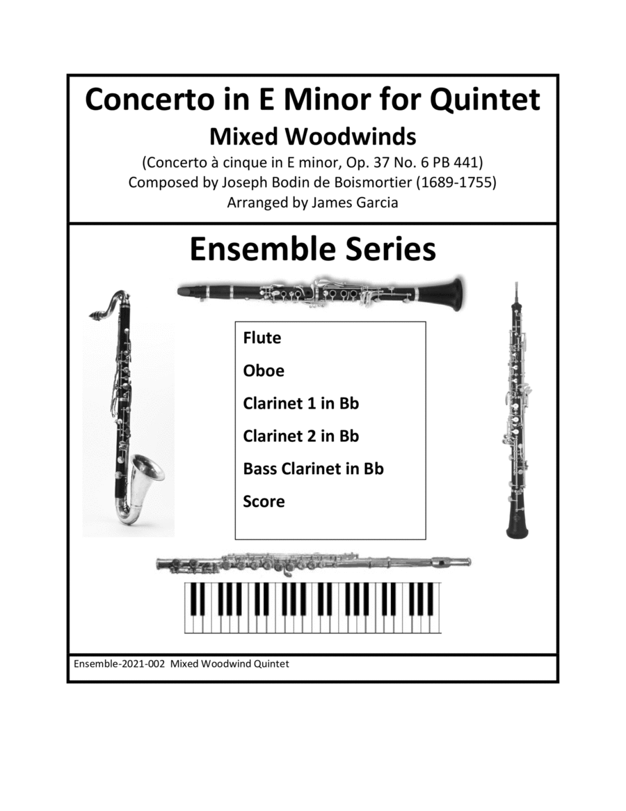 Concerto in E Minor for Woodwind Quintet image number null
