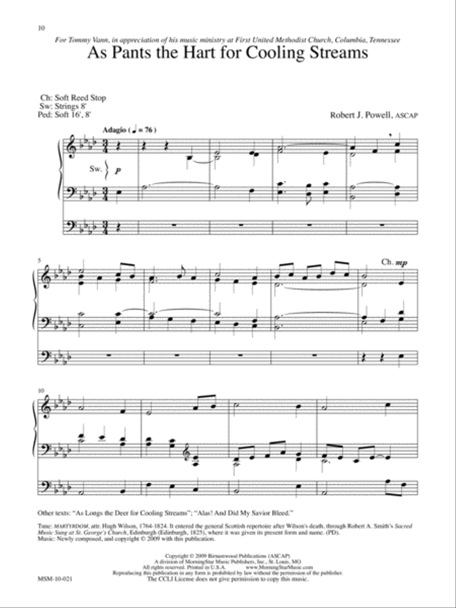 I'll Praise My Maker Three Hymn Settings for Organ Organ Solo scores gallery preview page 6