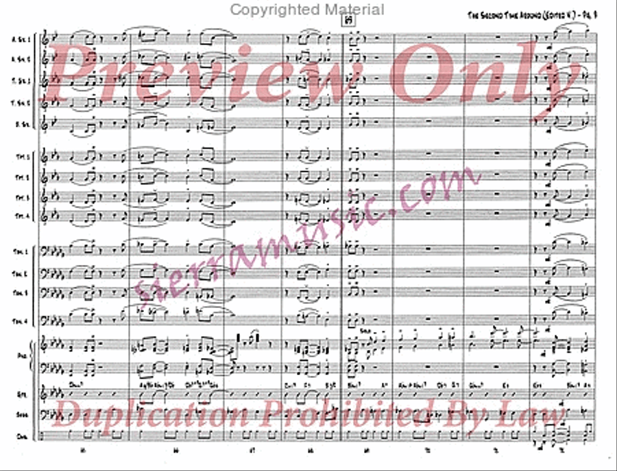 The Second Time Around (Edited) Jazz Ensemble scores gallery preview page 10