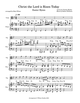 Christ the Lord is Risen Today--viola solo