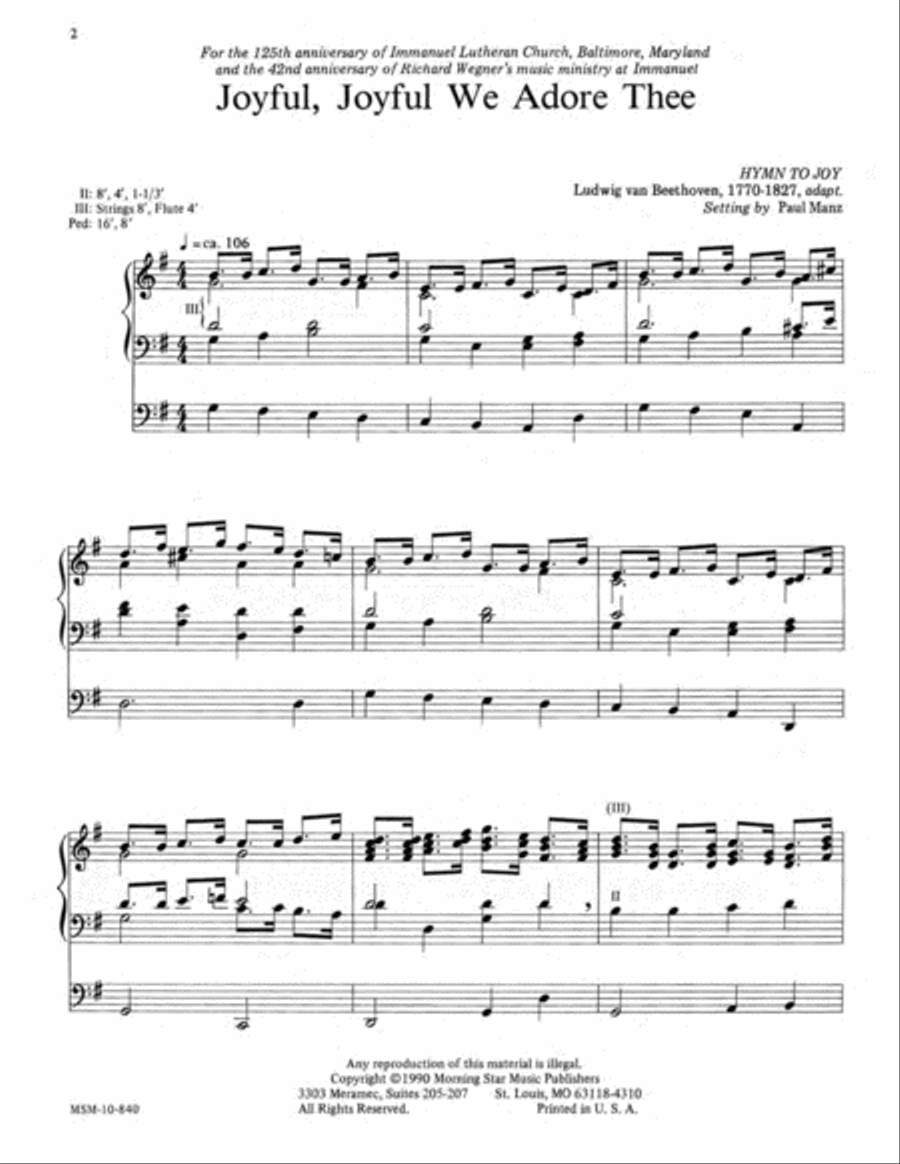 Two Pieces for Festive Occasions Organ scores gallery preview page 2