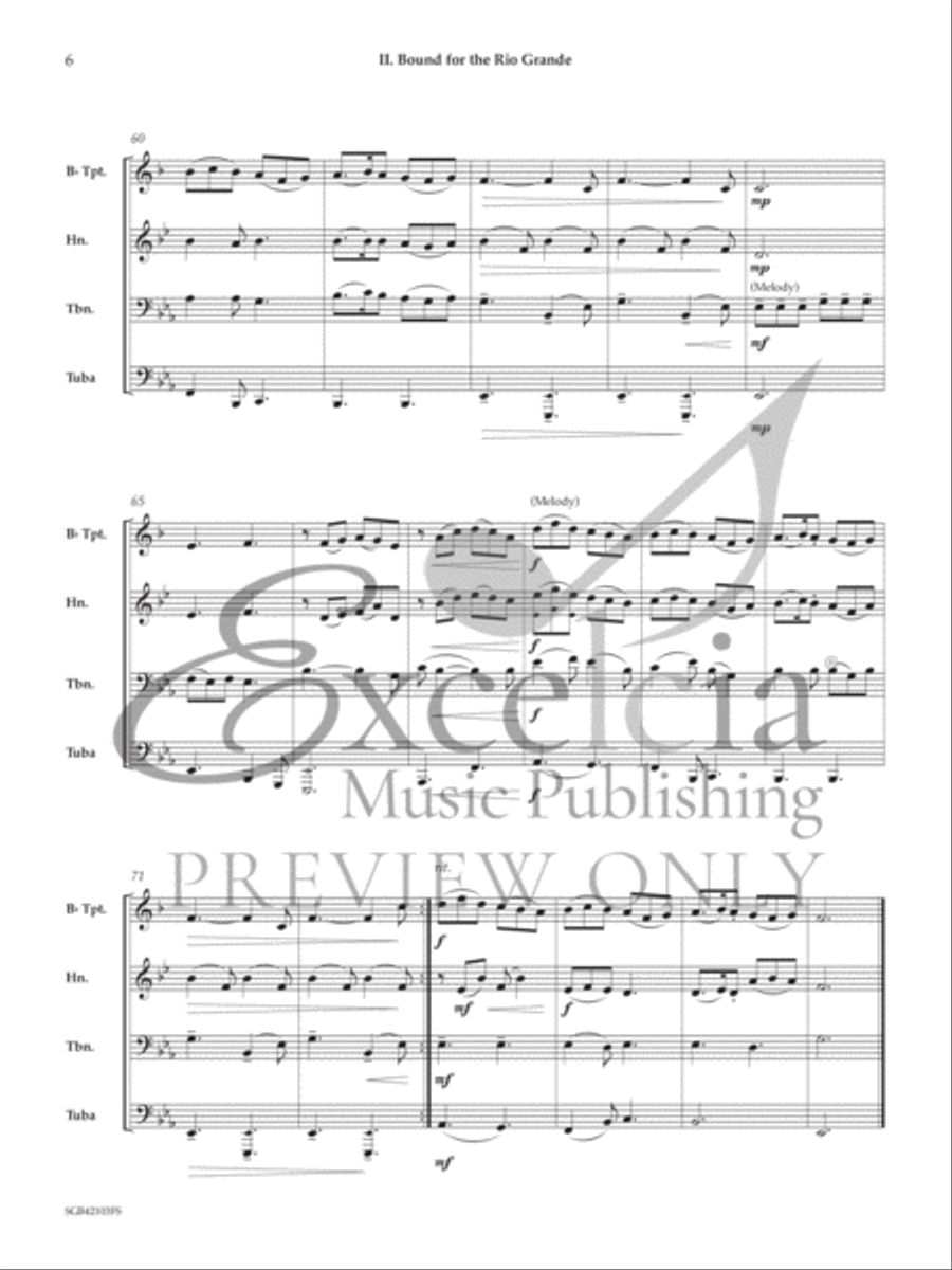 Sea Shanty Saga Sea Shanty Saga Brass Quartet scores gallery preview page 5