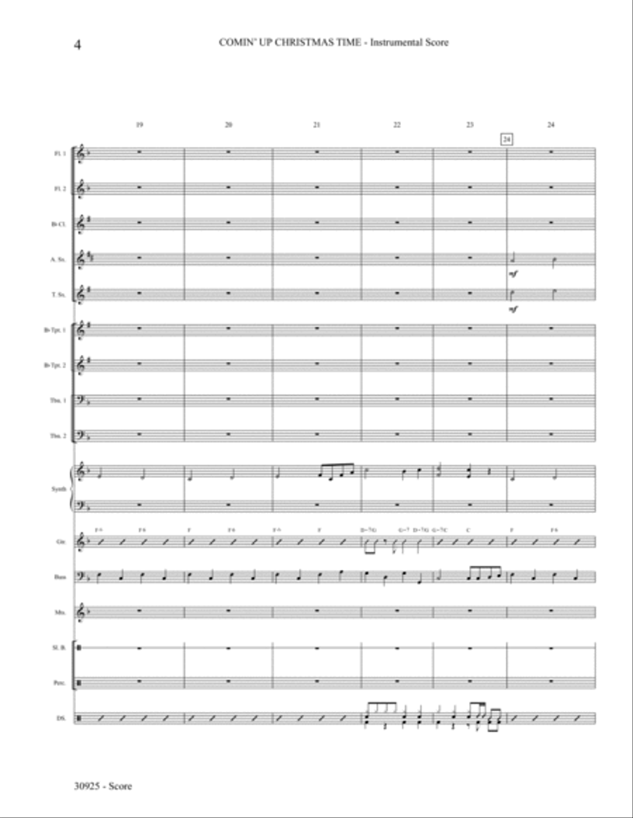 Comin' Up Christmas Time: Score Score scores gallery preview page 4