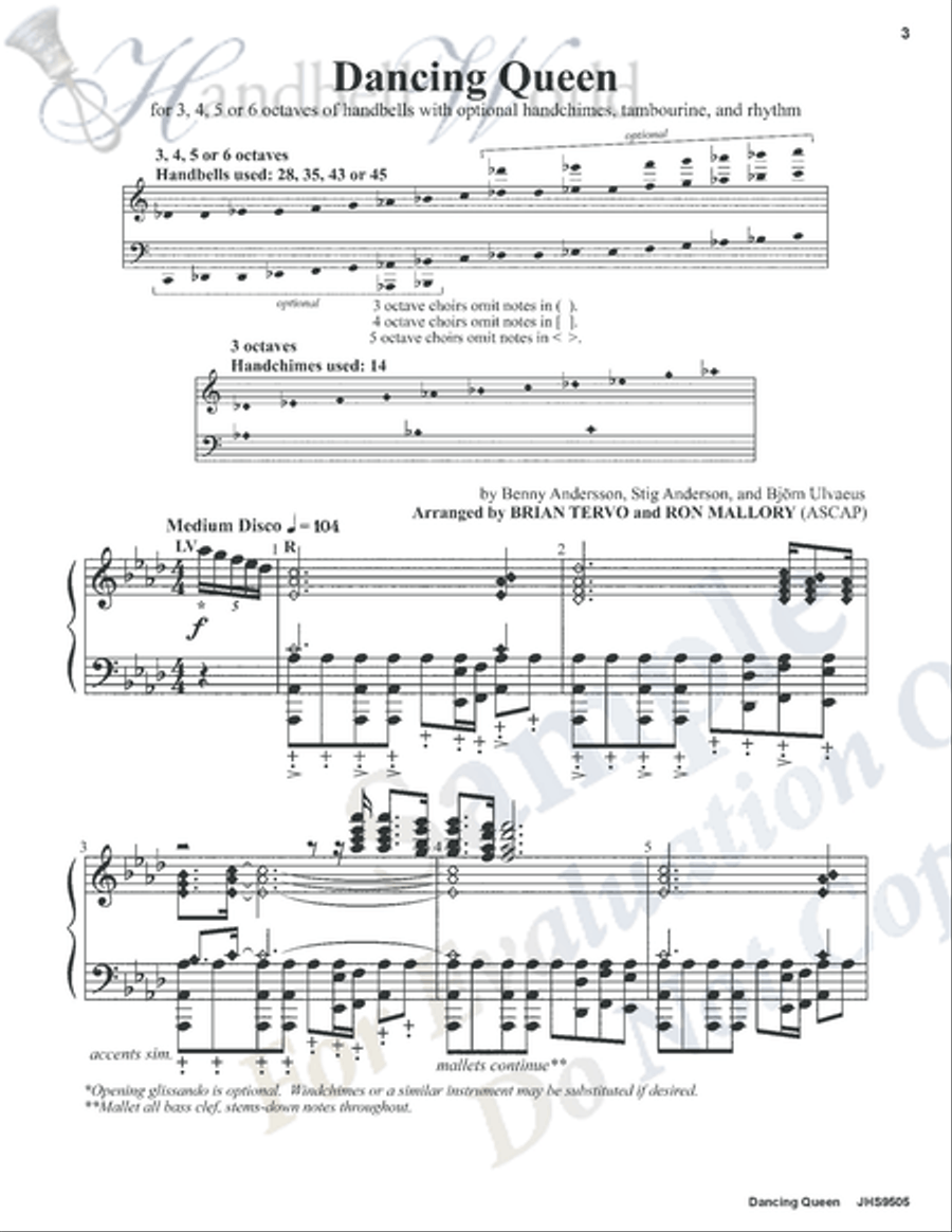 Dancing Queen Dancing Queen 5-Octaves scores gallery preview page 6