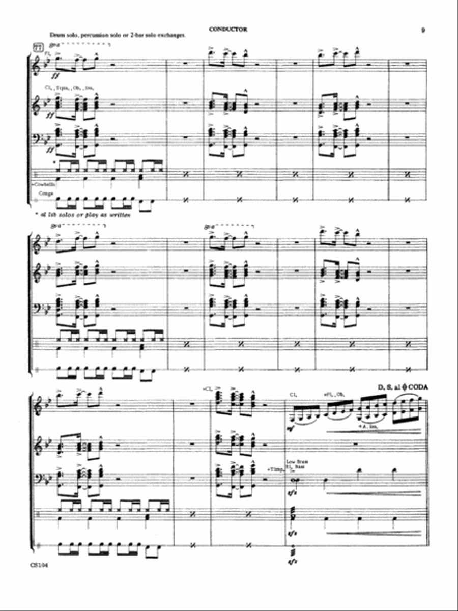 Spanish Fever Concert Band scores gallery preview page 9