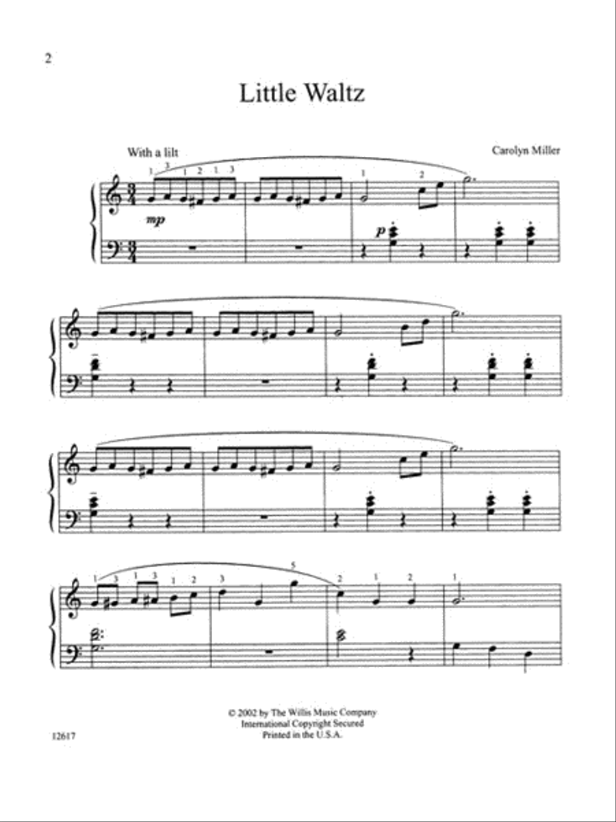 Little Waltz Easy Piano scores gallery preview page 2