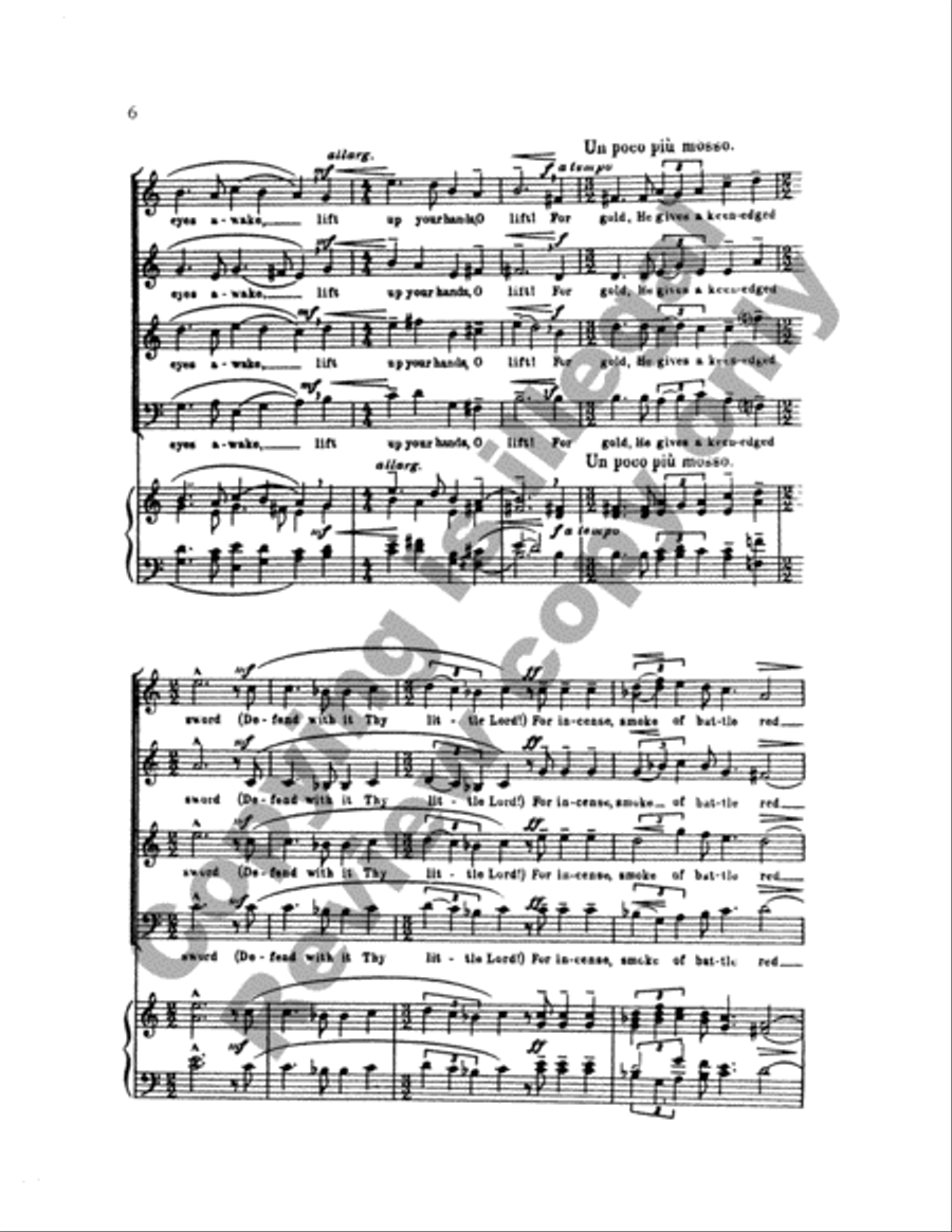 Three Carol-Anthems: Here is the Little Door 4-Part scores gallery preview page 10