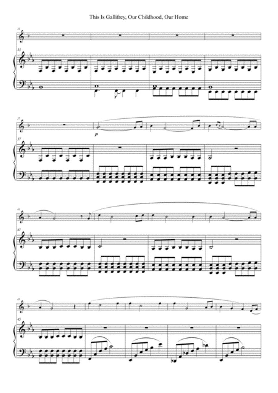 This Is Gallifrey: Our Childhood. Our Home Soprano Saxophone scores gallery preview page 4