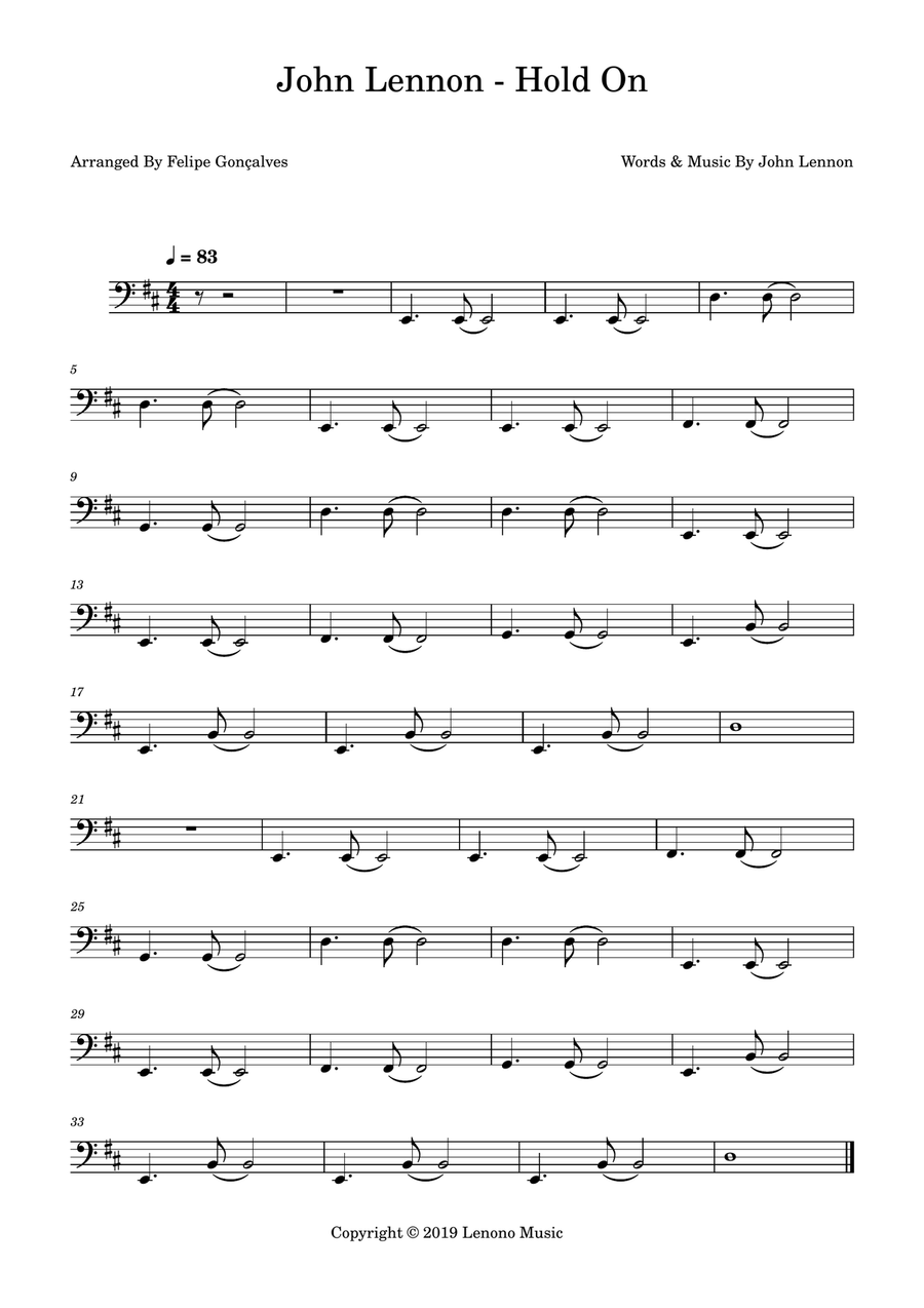 Hold On Hold On Acoustic Guitar scores gallery preview page 1