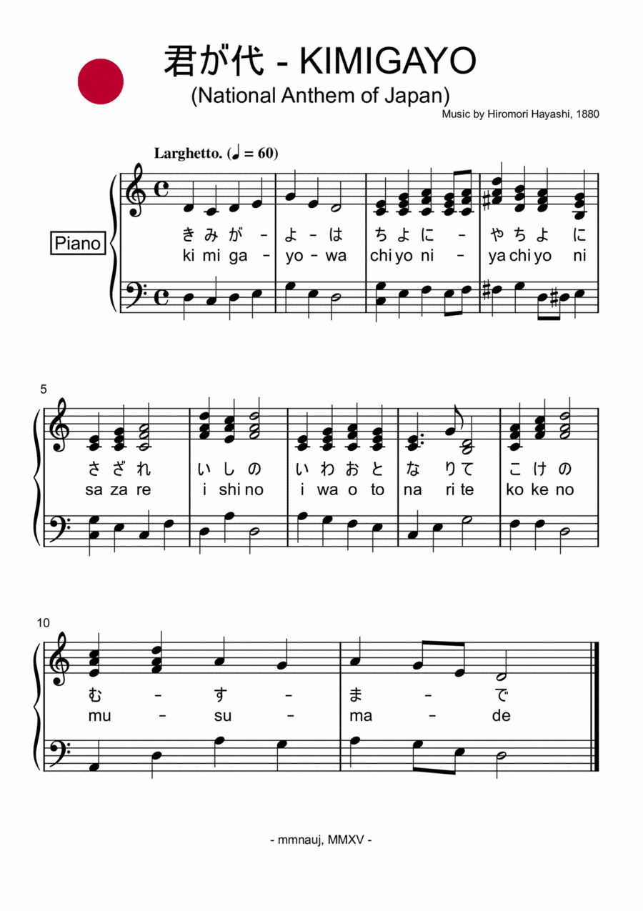Book cover for National Anthem of Japan