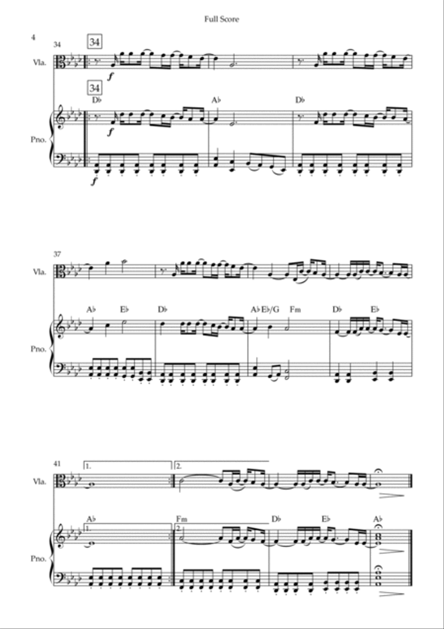 Goodness Of God Viola scores gallery preview page 4